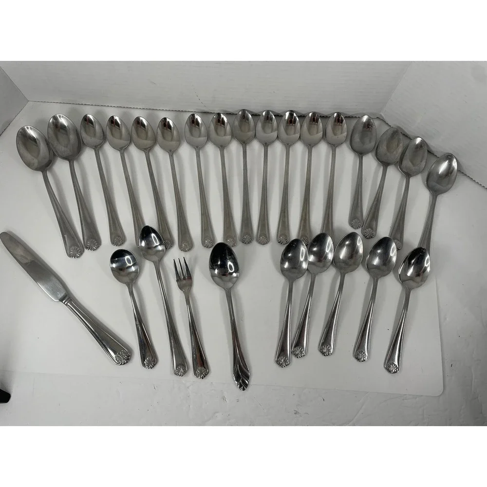Cambridge Stainless Steel China Flatware Set Of 27 Pieces